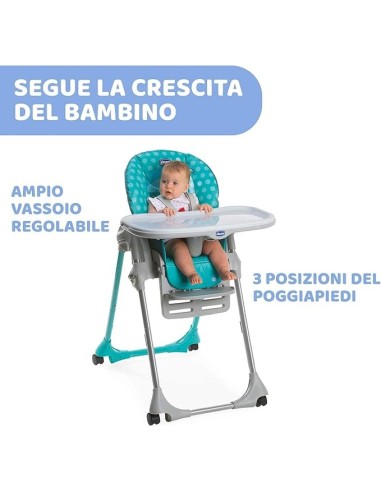 Chicco Polly Easy Seggiolone Pappa Evolutivo - Comfort e Sicurezza | shopincas.it