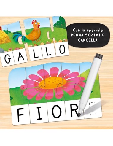 Carotina Gli Utilissimi Le Prime Parole, Associa Lettere e Disegni, Metodo Didattico Efficace | shop in casa