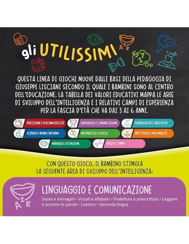 Carotina Gli Utilissimi Le Prime Parole, Associa Lettere e Disegni, Metodo Didattico Efficace | shop in casa