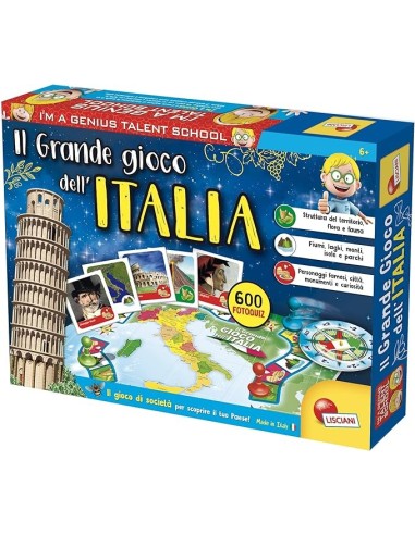 Il Grande Gioco Dell'Italia - Gioco Educativo per Scoprire l'Italia | shop in casa