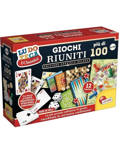 Riuniti Più di 100 Giochi - Scatola Deluxe per il Massimo Divertimento | shop in casa