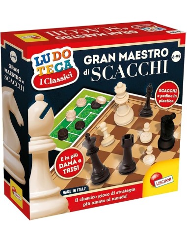 Ludoteca Gioco Gran Maestro di Scacchi 3 in 1 - Scacchi, Dama e Tris | shop in casa