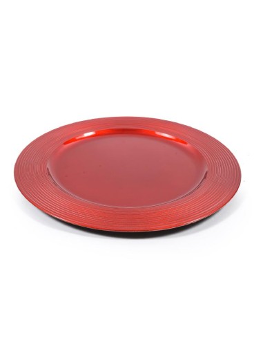 SOTTOPIATTO 05922 CIRCLE ROSSO D33CM