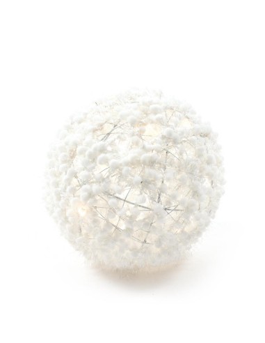 SFERA DECORATA 17332 METALLO D20CM CON LUCI