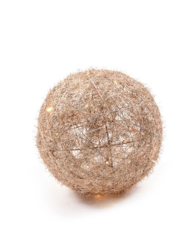 SFERA DECORATA 17486 METALLO D20CM CON LUCI