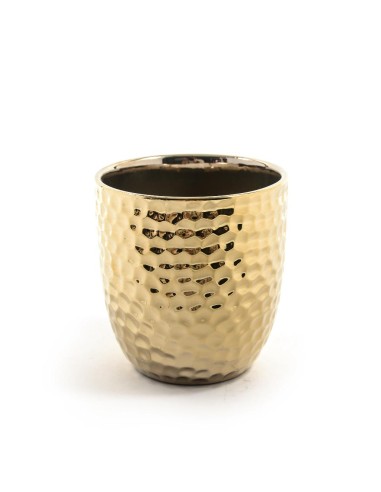 VASO 22763 CERAMICA ORO 13X14CM