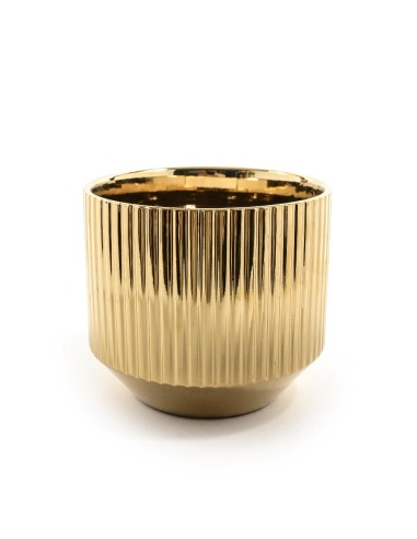 VASO 22831 CERAMICA ORO 22X20CM