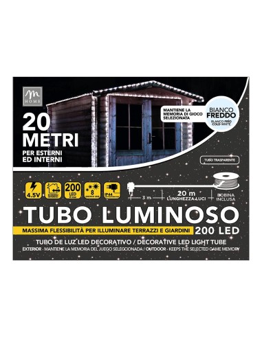 TUBO LUCE 69630 200LED BIANCO DA ESTERNO