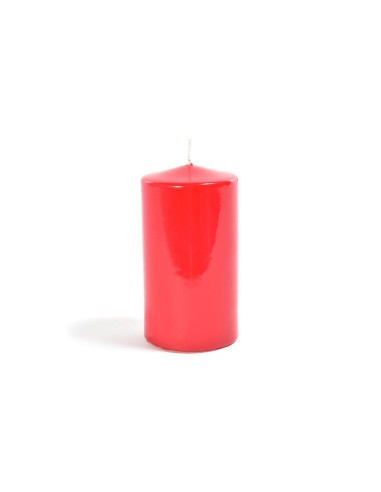 CANDELE E GIROCANDELE: vendita online Candela di Natale Pillar Lucida Rossa 10x5CM - La Magia di Natale con luce e calore in ...