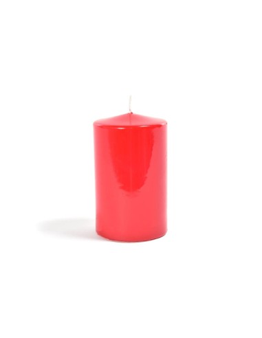 CANDELA 94144 PILLAR LUCIDA ROSSA 10X7CM