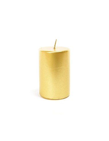 CANDELA 94366 PILLAR METALLICA ORO 10X5CM