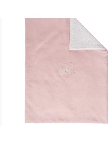 COPERTA REVERSIBILE POMME ROSA