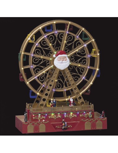 GIOSTRINE E VILLAGGI: vendita online Ruota Panoramica di Natale con Luci LED, Decorazione Natalizia, 49 cm in offerta