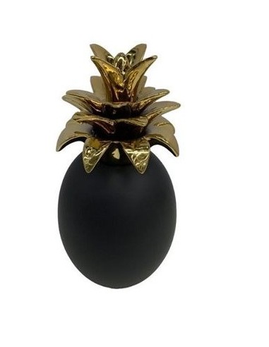 ANANAS 151129 NERO OPACO GAMBO ORO 12X23CM