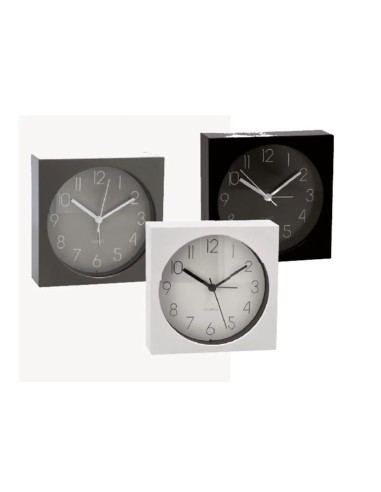 OROLOGIO SVEGLIA 72305 ASSORTITO 14X14CM PLASTICA