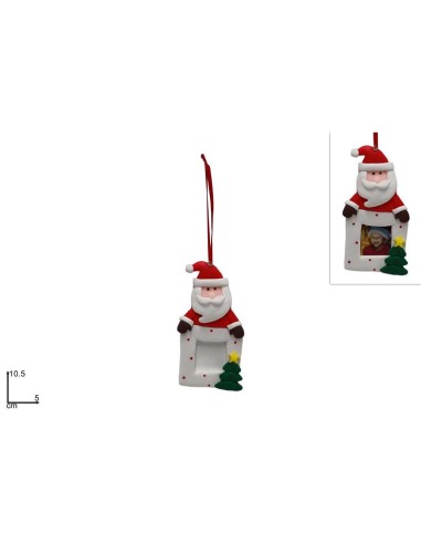 PENDENTE 272627 BABBO NATALE CON CORNICE