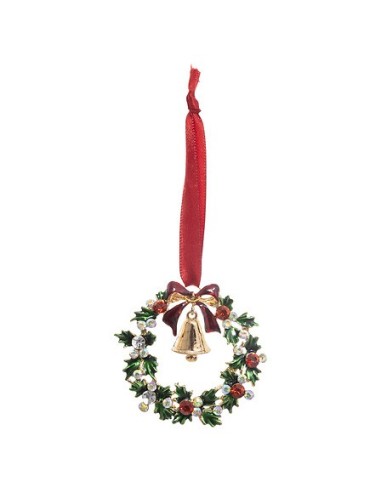 SFERE E PENDAGLI: vendita online Pendente Natalizio di Natale 6,5 cm in Metallo, Elegante Decorazione, Ideale per Albero e Ad...