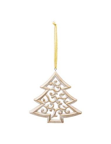 SFERE E PENDAGLI: vendita online Pendente di Natale Albero, 15 cm, MDF, Decorazione Natalizia Elegante, Accessorio per Albero...