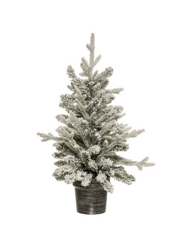 ALBERI DI NATALE: vendita online Albero di Natale Innevato, 45x70 cm, Con Vaso, Decorazione Natalizia, Albero Miniaturizzato,...