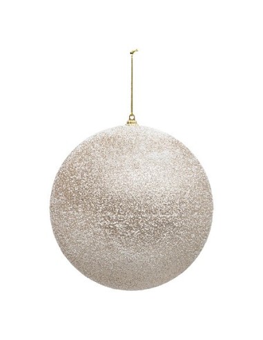 SFERE E PENDAGLI: vendita online Sfera di Natale Polistirene con Effetto Neve, 15 cm, Bianco, Addobbo per Albero in offerta