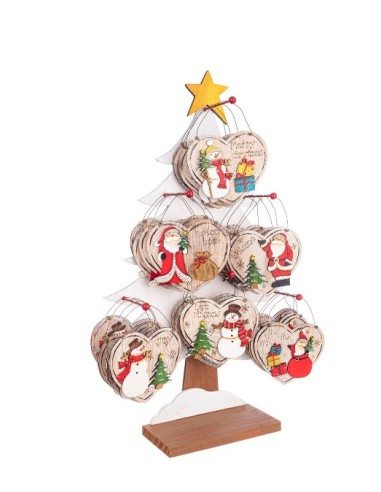 SFERE E PENDAGLI: vendita online Pendente di Natale Brett 13x12cm Assortito, La Magia di Natale per Decorazioni Festive in of...