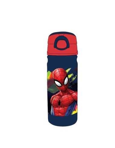 "Borraccia Alluminio Spider-Man 500ml – Tappo Ermetico e Antipolvere | Shop in Casa"