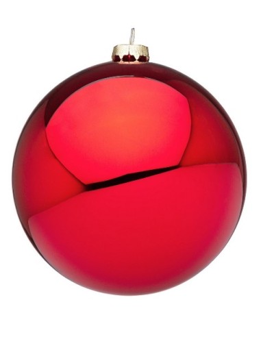 SFERE E PENDAGLI: vendita online Sfera di Natale in Vetro Rosso Lucido Ø15cm, Magia di Natale per la Tua Decorazione Festiva ...