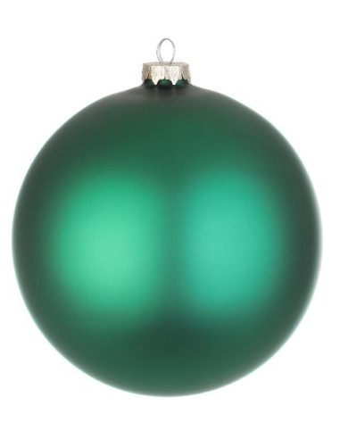 SFERE E PENDAGLI: vendita online Sfera di Natale in Vetro Verde Smeraldo Opaco Ø15cm, La Magia di Natale per Addobbi Festivi ...