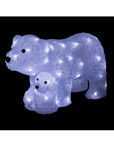 LUCI DI NATALE: vendita online Orso Natalizio con 60 Luci LED, 44x21x25cm, Decorazione da Esterno, Accessorio di Natale in of...