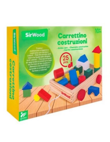 LEGNOLAND 40598 CARRETTO TRAINABILE 25PZ LEGNO