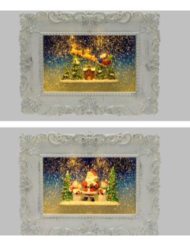 QUADRO 59887 GLITTER LED 27CM ASSORTITO