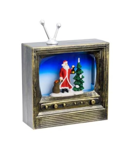 TV Brunita Glitter LED H22cm - Decorazione Natalizia | Shopincasa.it