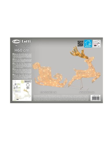 RENNA 75498 CON SLITTA 3D 160LED BIANCO CALDO