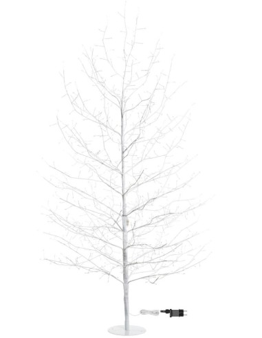 Albero Ramo Tiglio Bianco H200cm con 1120 MicroLED e FlashLED | Shop in Casa