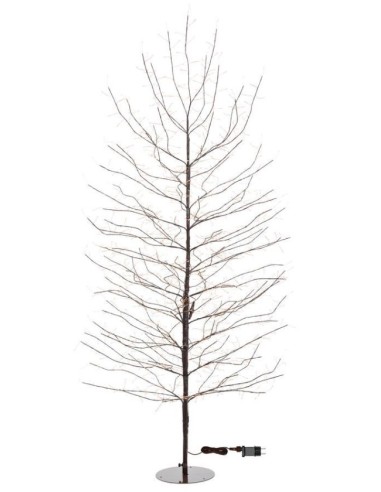 ALBERO 76242 TIGLIO MARRONE 1120MICROLED BIANCO CALDO 200CM