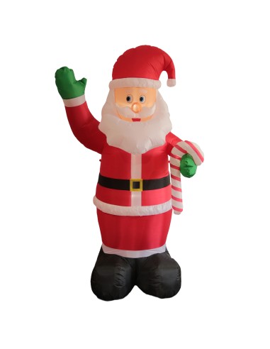 OGGETTISTICA NATALE: vendita online Babbo Natale Gonfiabile 244x130x110 cm - La Magia di Natale a casa tua in offerta