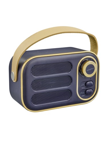 CASSA RETRO BLUETOOTH NERO su Shop in Casa