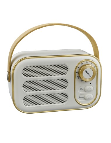 CASSA RETRO BLUETOOTH BIANCO su Shop in Casa