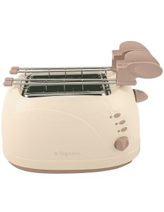 PIASTRE - TOSTAPANE - BISTECCHIERE: vendita online Tognana Iridea Tostapane con pinze 750W colore Champagne in offerta