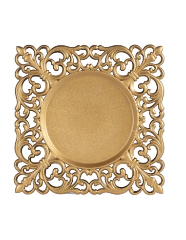 SOTTOPIATTO 139570 ORO 33X33CM PVC