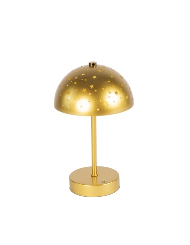 LAMPADA 139930 METALLO STELLE ORO 15X25CM DIMMERABILE