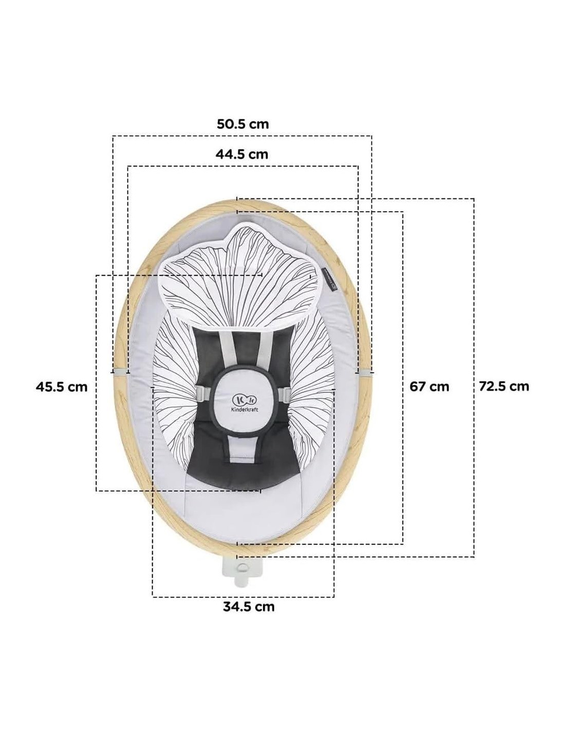 SEGGIOLONI GIRELLI ECC: vendita online Baby Rocker Lumi Kinderkraft Multifunzione in Legno - Connettività Bluetooth e USB | S...