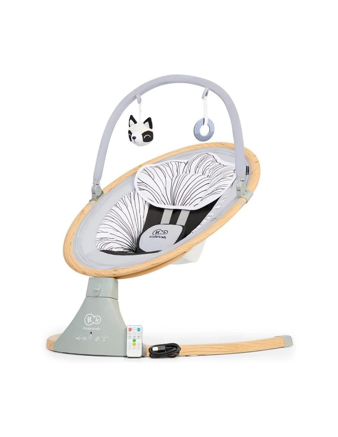 SEGGIOLONI GIRELLI ECC: vendita online Baby Rocker Lumi Kinderkraft Multifunzione in Legno - Connettività Bluetooth e USB | S...