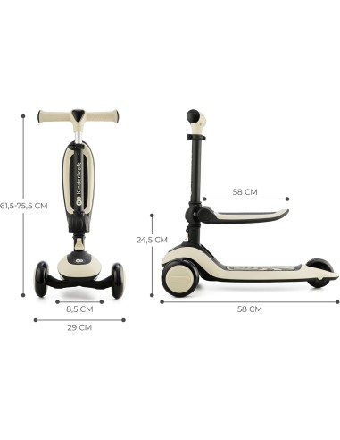 Kinderkraft HALLEY Monopattino e Bicicletta 2-in-1 – Bianco | Shop in Casa