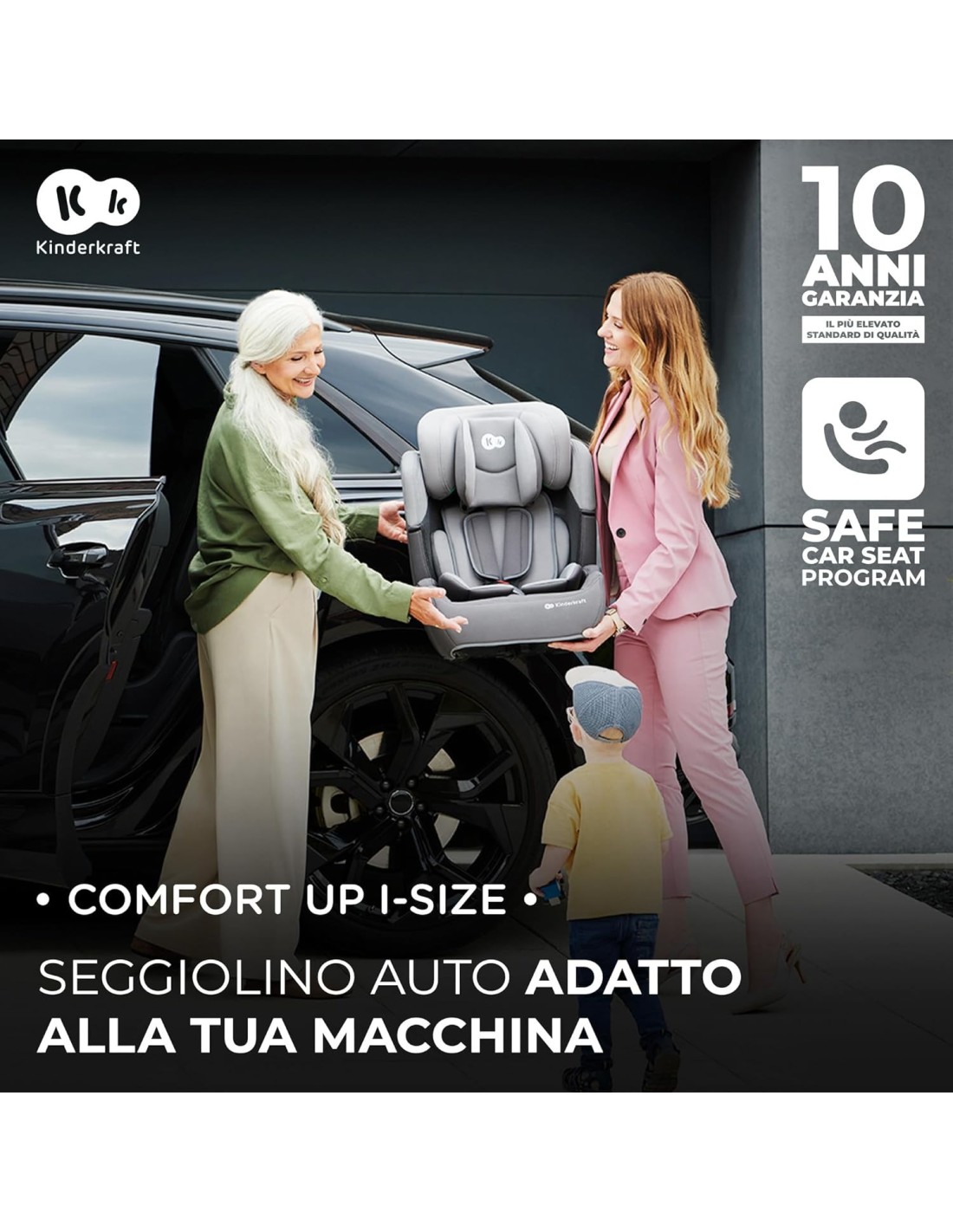 Kinderkraft COMFORT UP I-SIZE Seggiolino Auto 9-36 kg | Shopincasa