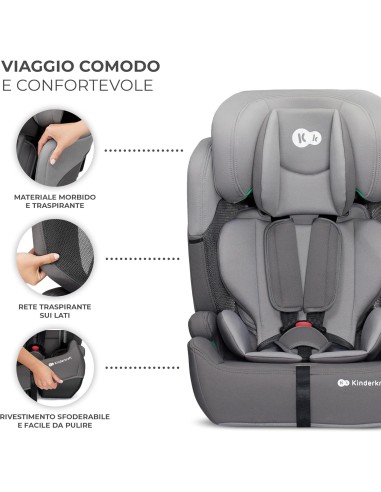 Kinderkraft COMFORT UP I-SIZE Seggiolino Auto 9-36 kg - Regolabile e Sicuro | Shopincasa