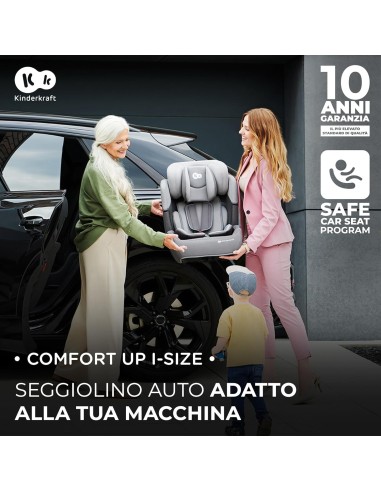 Kinderkraft COMFORT UP I-SIZE Seggiolino Auto 9-36 kg - Regolabile e Sicuro | Shopincasa