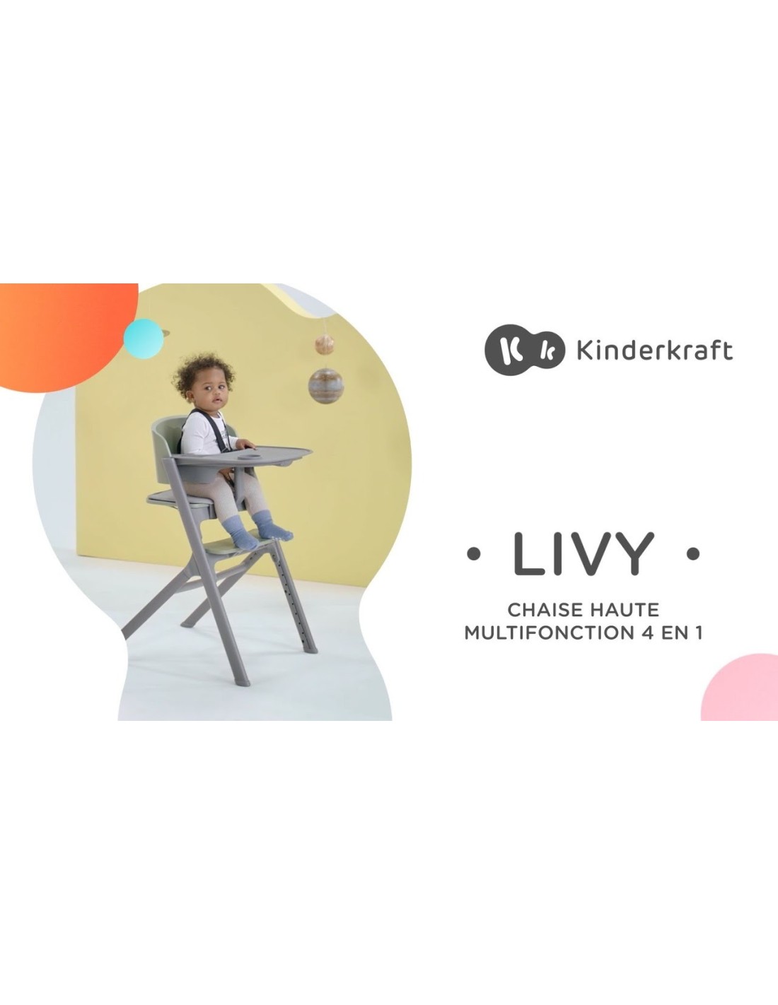 Kinderkraft Seggiolone LIVY + Sdraietta CALMEE 4in1 | Shopincasa.it