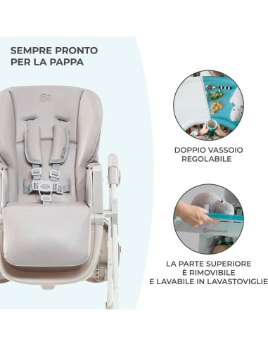 SEGGIOLONI GIRELLI ECC: vendita online Kinderkraft Seggiolone Pappa YUMMY - Comfort e Praticità per il Tuo Bambino grigio in ...