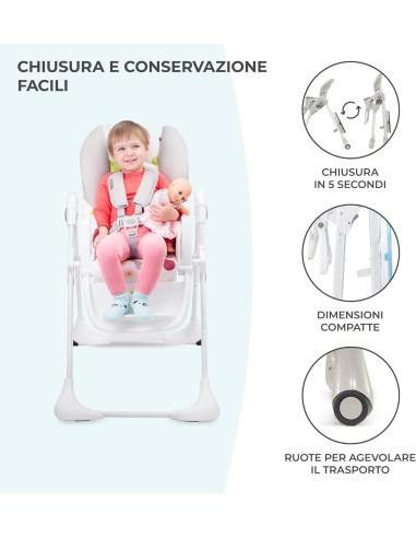 SEGGIOLONI GIRELLI ECC: vendita online Kinderkraft Seggiolone Pappa YUMMY - Comfort e Praticità per il Tuo Bambino grigio in ...